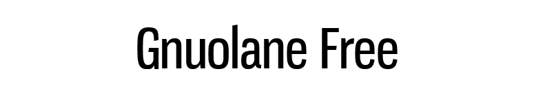 Gnuolane Free font preview