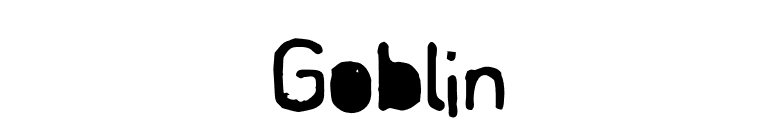 Goblin font preview