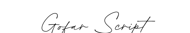 Gofar Script font preview