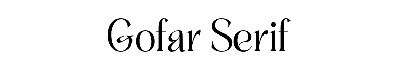 Gofar Serif font preview