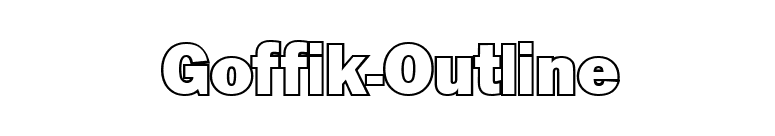 Goffik-Outline font preview