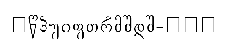 Gogebashvili-ITV font preview