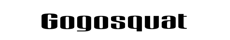 Gogosquat font preview