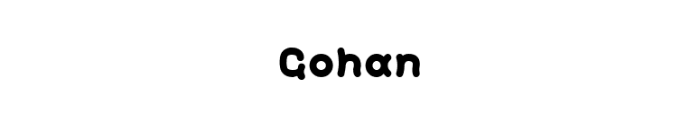 Gohan font preview