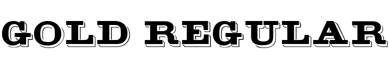 Gold Regular font preview
