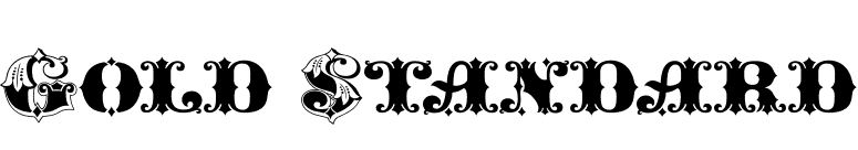 Gold Standard font preview
