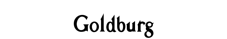 Goldburg font preview