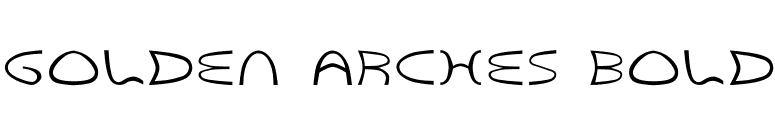 Golden Arches Bold font preview