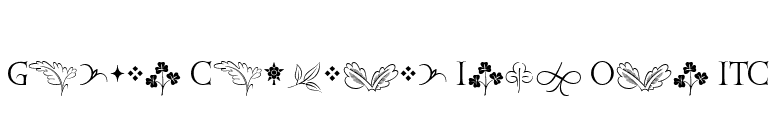 Golden Cockerel Init Orn ITC font preview
