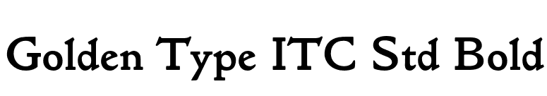 Golden Type ITC Std Bold font preview
