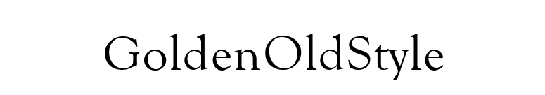GoldenOldStyle font preview