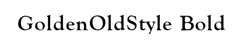 GoldenOldStyle Bold font preview