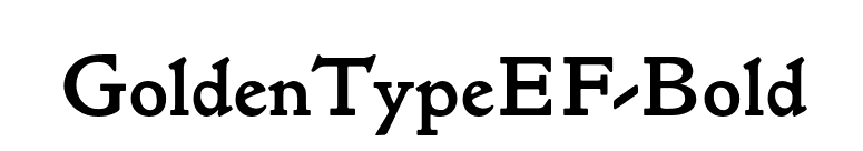 GoldenTypeEF-Bold font preview