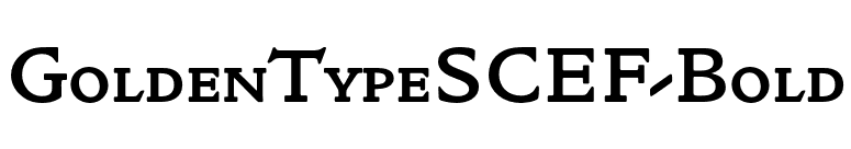 GoldenTypeSCEF-Bold font preview