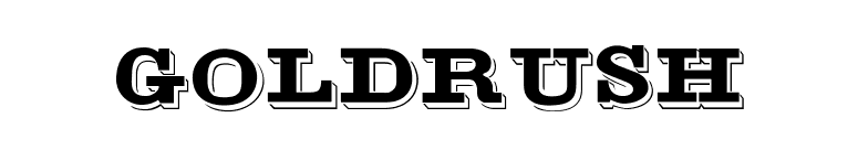 GoldRush font preview