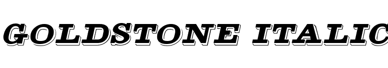 Goldstone Italic font preview