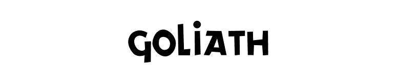 Goliath font preview