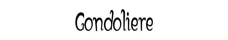 Gondoliere font preview