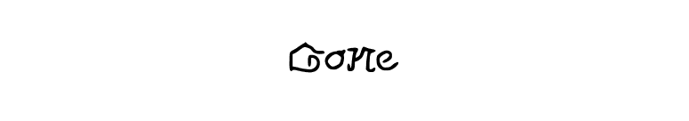 Gone font preview