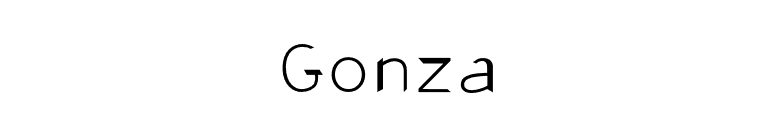 Gonza font preview