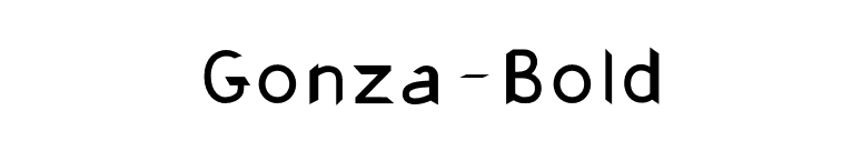 Gonza-Bold font preview