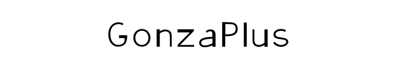 GonzaPlus font preview
