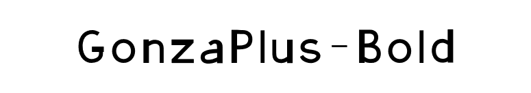 GonzaPlus-Bold font preview