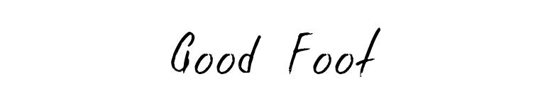 Good Foot font preview