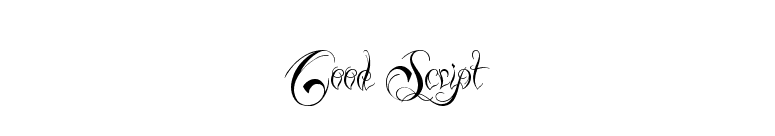 Good Script font preview