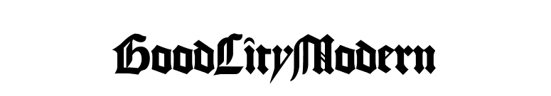 GoodCityModern font preview