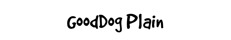 GoodDog Plain font preview