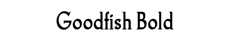 Goodfish Bold font preview