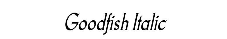 Goodfish Italic font preview