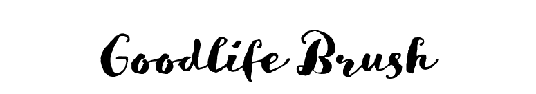 Goodlife Brush font preview