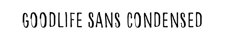 Goodlife Sans Condensed font preview