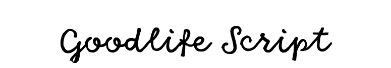 Goodlife Script font preview