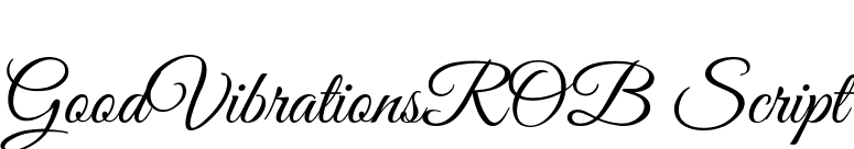 GoodVibrationsROB Script font preview