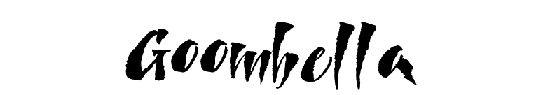 Goombella font preview