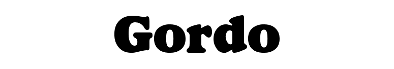 Gordo font preview