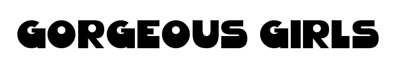 Gorgeous Girls font preview