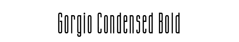 Gorgio Condensed Bold font preview