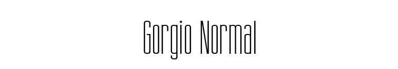 Gorgio Normal font preview