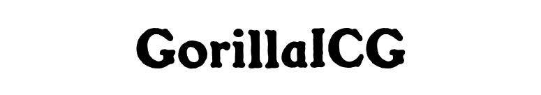 GorillaICG font preview