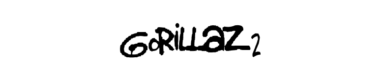 Gorillaz 2 font preview