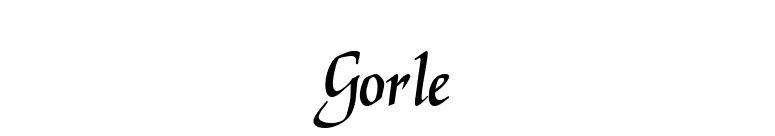Gorle font preview