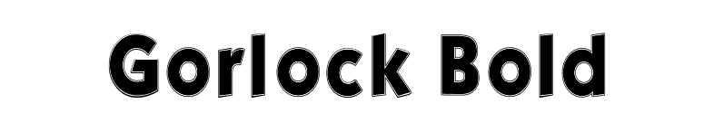Gorlock Bold font preview