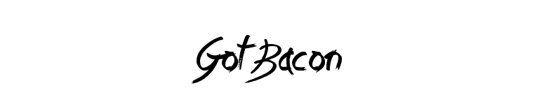 Got Bacon font preview