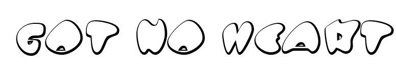 Got No Heart font preview