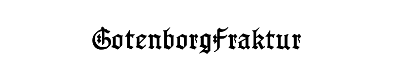 GotenborgFraktur font preview