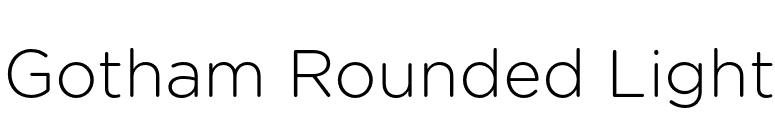 Gotham Rounded Light font preview